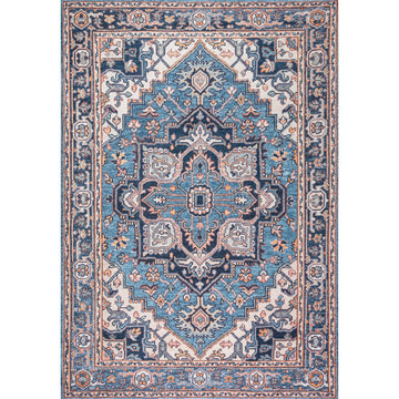 Cirali Ornate Large Medallion Washable Area Rug